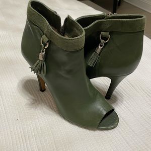 Vince Camuto open toe boot heels